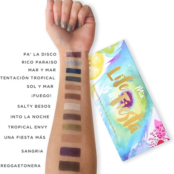 MIA Fiesta Eyeshadow Palette - Bold and Bright Shades - Picture 3 of 4